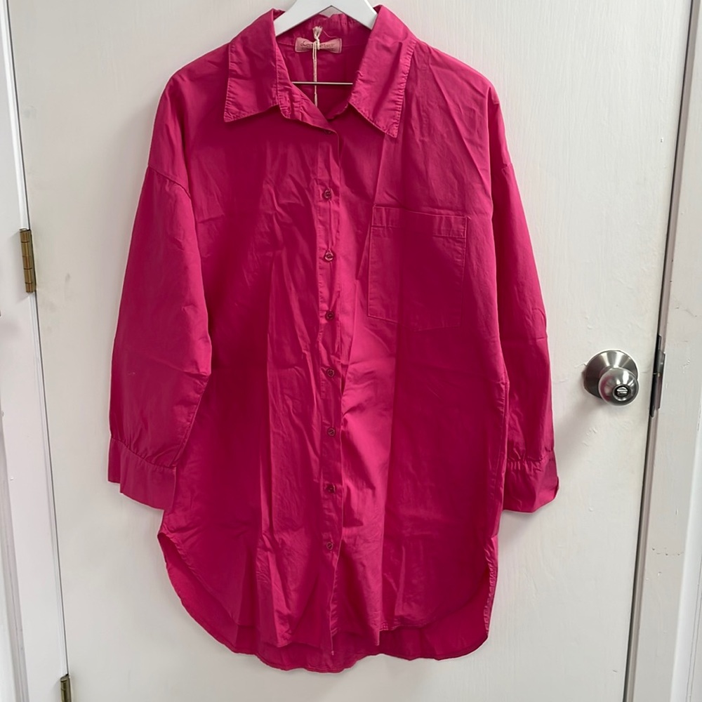 Love Forever Womens Button Up Shirt Dress (5302)